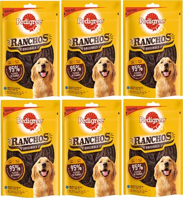 Produktbild von PEDIGREE® RANCHOS™ Originals Portionsbeutel mit Huhn 6 x 70g