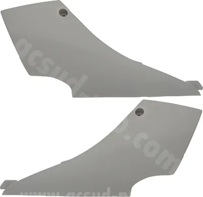 Zdjęcie produktu dla Spojler podwozia TNT 2-częściowy, biały do Honda SH i 125 / 150 ccm rok 2005 - 2009