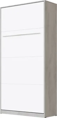 Produktbild von SMARTBett Schrankbett Standard Beton/Weiss 90 Vertikal