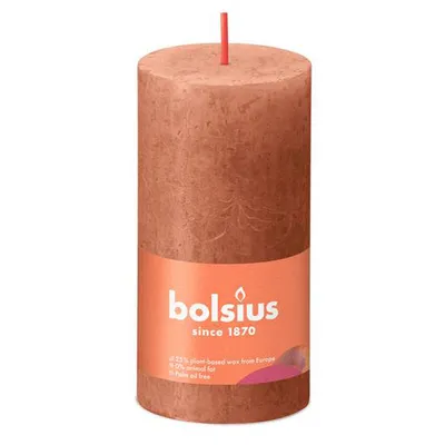 Produktbild von Bolsius Rustik Stumpenkerze Rostiges Rosa 100/50mm