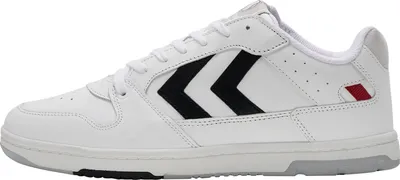 Produktbild von Hummel Power Play Leather Sneaker Schuhe weiß/schwarz 213012-2072, Schuhgröße:43 EU