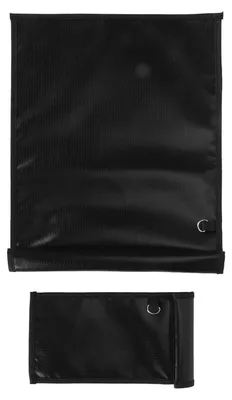 Image de pochette de 2 pièces Faraday pour téléphones portables et clés de voiture, bloquant le signal, étanche, ignifuge, pochette d'identification par radiofréquence