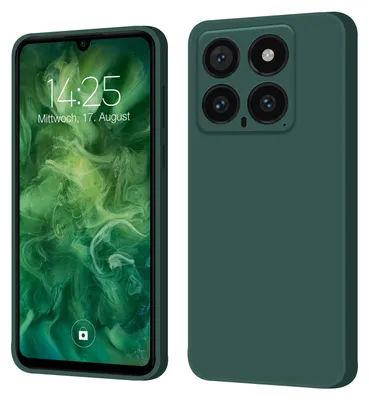 Produktbild von Hülle für Xiaomi 14 Pro Case Cover Bumper Smartphone Softgrip Schutzhülle Farbe: Grün