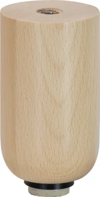 Produktbild von WAGNER Möbelbein BUCHE Holz rund - Ø 60 x 100 mm, natur, QuickClick® Filzgleiter Ø 30 mm, Innengewinde Ø 10 mm - 12761101