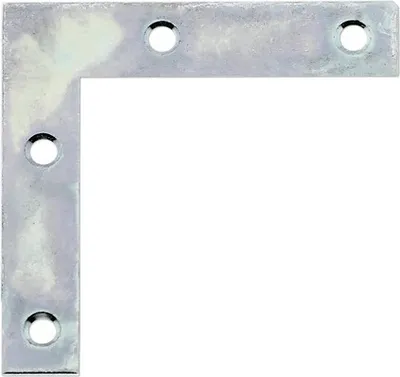 Obrázek produktu pro Spojovací úhelník nábytkový 50x50x10 mm žlutě pozinkovaný