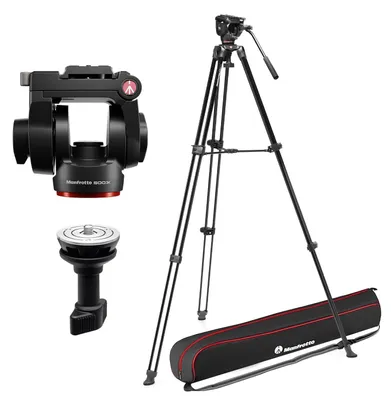 Image de MANFROTTO Trépied Vidéo en aluminium + Rotule fluide 500X - MVK500XAM