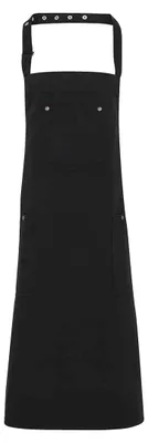 Produktbild von Premier - Latzschürze, Baumwolle LT3160 (Einheitsgröße) (Schwarz)