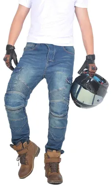Imagen del producto de Solidchoice: Pantalones vaqueros para motociclistas con ventilación y un ajuste cómodo