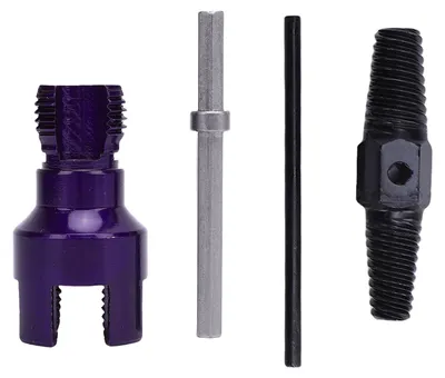 Imagen del producto de Juego de herramientas para roscar tubos de acero y PVC, apto para uso interior y exterior, fabricado con acero aleado 40Cr