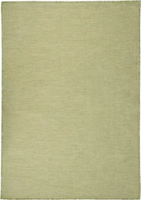 Image de Tapis d'extérieur tissé plat 140x200 cm vert
