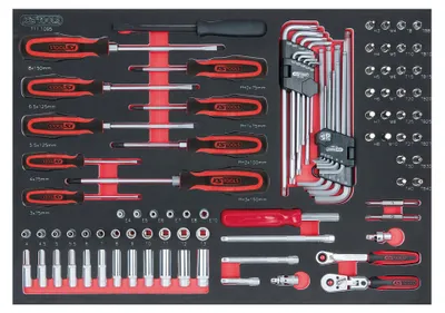 Obrázok produktu pre KS TOOLS SCS 1/4" Steckschlüssel-Satz 95-tlg. in 1/1 Systemeinlage 711.1095