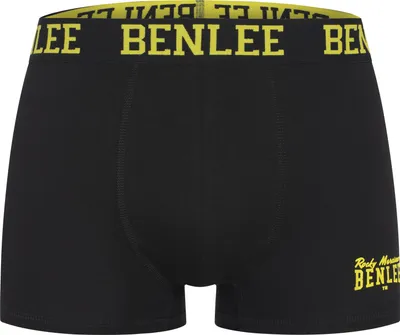 Produktbild von Herren Boxershorts Doppelpack ABBINGTON Black/Yellow M BENLEE