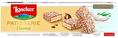 Zdjęcie produktu dla Loacker Gran Pasticceria Kokosowe ciasteczka waflowe z kremem kokosowym 100g
