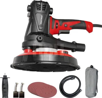 Produktbild von MATRIX Profi Trockenbauschleifer Set Deckenschleifer Wandschleifer  1280W DWS 1280-2