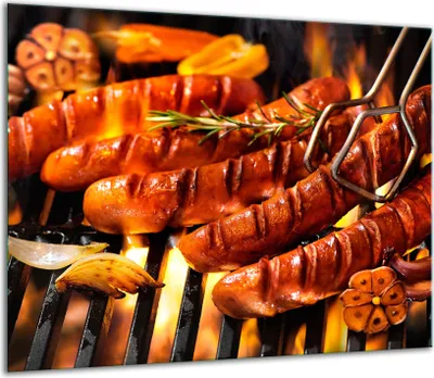 Produktbild von Herdabdeckplatten Glaskeramikkochfeld-Abdeckung Spritzschutz Glas 60x52cm Grill
