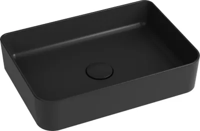 Produktbild von Waschbecken Rapid Line Alvit 50x35cm schwarz matt
