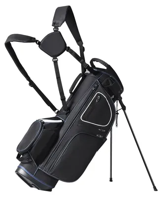 Immagine prodotto di Borsa da golf VEVOR, borsa da golf premium con supporto, resistente borsa da golf con manici e copertura antipolvere e doppia tracolla staccabile per uomini e donne, nera e bianca