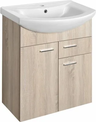 Zdjęcie produktu dla Szafka dolna ZOJA 61,5x74x32cm, 2x drzwi, 1x szuflada, dąb platynowy