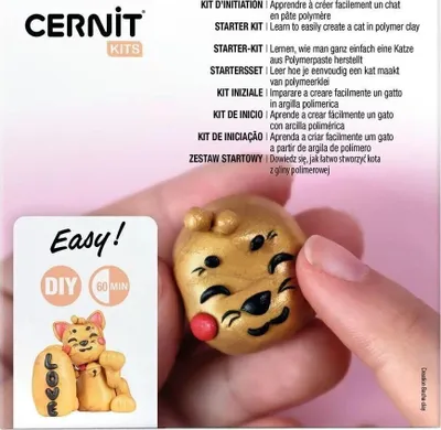 Immagine prodotto di Set iniziale Cernit, gatto, 15x15x3 cm CEKIT003C
