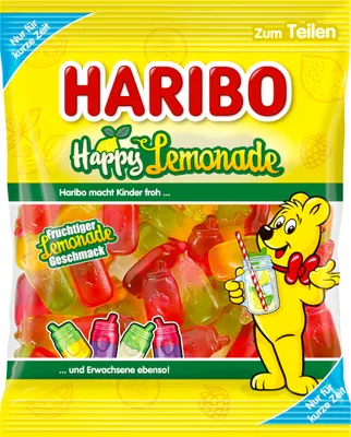 Zdjęcie produktu dla Haribo galaretka owocowa Happy Lemonade orzeźwiająco pyszna torebka 175g