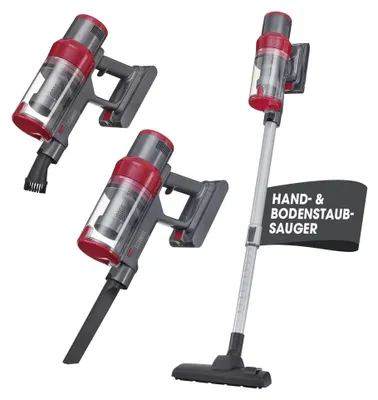 Immagine prodotto di CLEANmaxx: Aspirapolvere portatile a batteria, per pavimenti e superfici, tecnologia ciclone, senza fili, senza sacco, EPA
