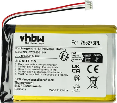 Produktbild von vhbw Akku kompatibel mit Tigerbox Touch Hörspielbox (4000 mAh, 3,7 V, Li-Polymer)