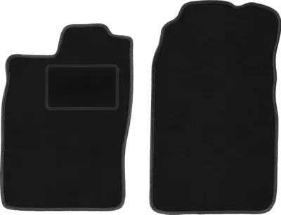 Immagine prodotto di Wielganizator tappetini auto velours anteriori adatto per Saab 900 II (1994-1998, hatchback, liftback) neri, set 2 pz, con fissaggi
