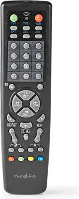 Produktbild von Nedis Universal-Fernbedienung - Vorprogrammiert - 10 Geräte - Speichertasten / TV Guide-Taste - Infrarot - Schwarz