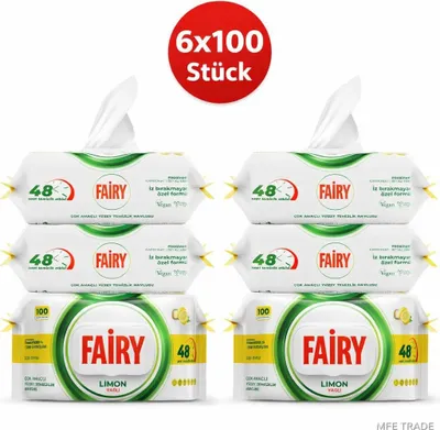 Zdjęcie produktu dla Fairy Oberflächenreinigungstücher Zitrone 6er