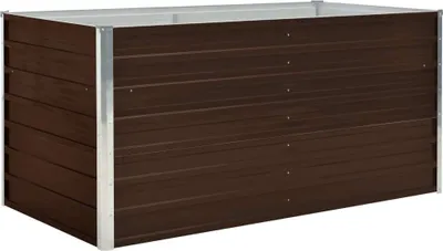 Produktbild von vidaXL Hochbeet Braun 160 x 80 x 77 cm Verzinkter Stahl