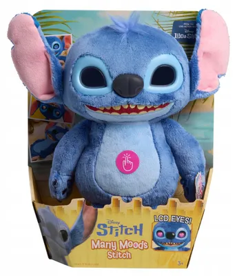 Obrázok produktu pre Just Play Disney Stitch - Many Moods Stitch, postavička, 3 rok / roky, Interaktívne, Zvukové efekty, AA