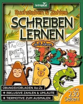 Produktbild von Buchstaben und Zahlen schreiben ab 5 Jahren