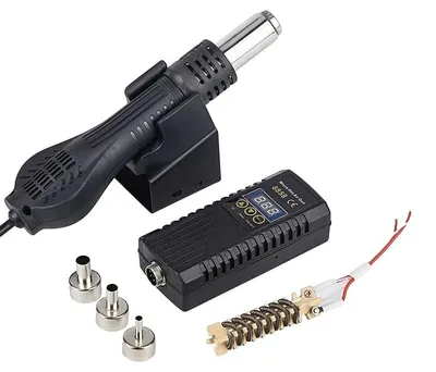 Obrázok produktu pre Horkovzdušná pištoľ, prenosný dizajn, nastaviteľná regulácia teploty, 8858 KIT2, 220 V, zástrčka EU