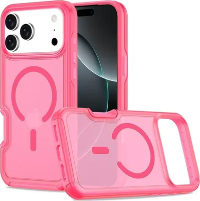 Image de INF Coque Magnétique Effet Peau Compatible iPhone 17 - Mince, Semi-Transparente, Recharge Sans Fil MagSafe, Antichoc