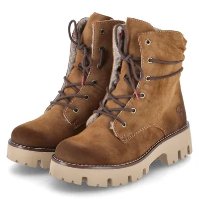 Produktbild von Rieker Damen Schnürstiefeletten/ Winterboots Braun Kunstleder Größe: 37