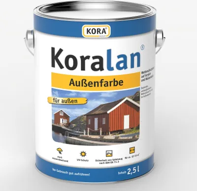 Produktbild von Koralan Außenfarbe 2,5 liter Eimer Weiß