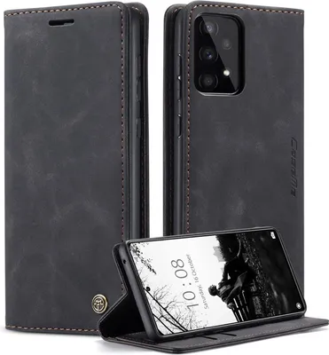 Image de Samsung Galaxy A53 5G CaseMe Housse cuir Flip Cover Noir