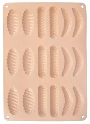 Produktbild von Silikon-Keks- und Pralinenform, Beige, 33 x 24,5 x 1 cm