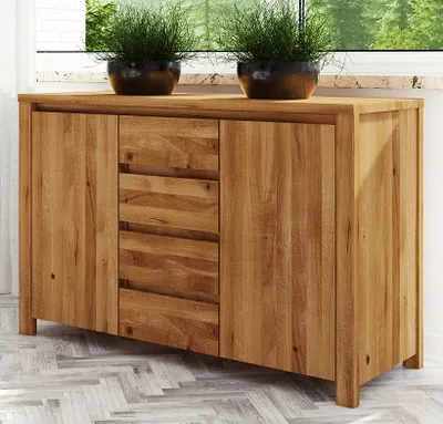 Produktbild von Kommode Tasman 13 Wildeiche massiv geölt - Abmessungen: 77 x 115 x 45 cm (H x B x T)
