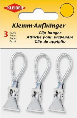 Produktbild von KLEIBER Klemm-Aufhänger weiß 3 Stück