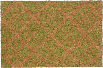 Produktbild von relaxdays Kokos Fußmatte im floralen Design
