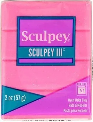 Produktbild von Sculpey Polymer Clay 57 g - rosa Glitzer