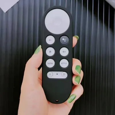 Immagine prodotto di Custodia in silicone compatibile con Google Chromecast 2020 – Custodia protettiva per il telecomando del Chromecast – Silicone – Nero