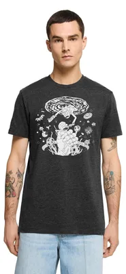 Produktbild von Spreadshirt Rick & Morty Raumportal Männer Premium T-Shirt, S, Anthrazit meliert