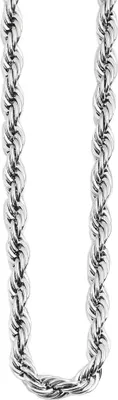 Produktbild von Akzent Kordelkette, Edelstahl, silberfarben, Stärke 3mm