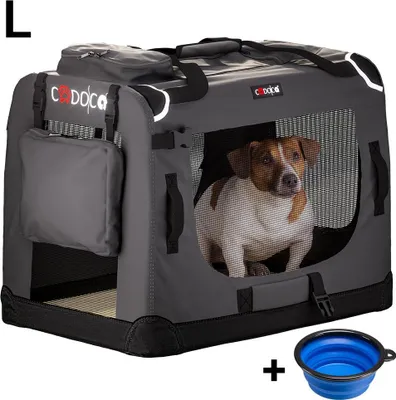 Image de Sac de transport pour chien, anthracite, L 70 x 52 x 50 cm, pliable