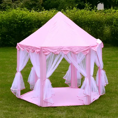 Produktbild von Kinderspielzelt Spielzelt Princess Castle Spielzelt für Kinder Innen & Draussen Rosa