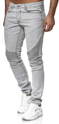 Produktbild von Tazzio Herren Jeans Biker Slim Fit 16517 Grau 42/34