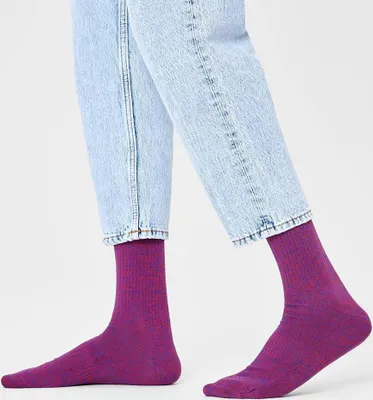 Image de Happy Socks Im Solid Thin Crew Soc Couleur Rouge