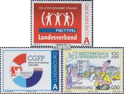 Produktbild von Briefmarken Luxemburg 2009 Mi 1821-1823 (kompl.Ausg.) postfrisch Gewerkschaften